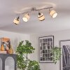 Ailer ceiling light, ceiling spotlight chrome, 4-light sources