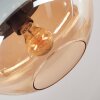 Mertola ceiling light, globe light Amber, 1-light source