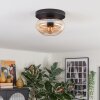 Mertola ceiling light, globe light Amber, 1-light source