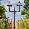 Gascon outdoor light, lamp post, path light black, 2-light sources