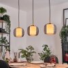 Gutdalen hanging light, pendant light gold, black, 3-light sources