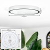 Ciron ceiling light LED silver, 1-light source, Remote control