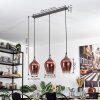 Lutarp hanging light, pendant light chrome, black, 3-light sources