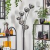 Gastor floor lamp chrome, clear, Smoke-coloured, 6-light sources