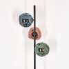 Koyoto floor lamp blue, green, coppery, 3-light sources