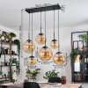 Gastor hanging light, globe light, pendant light Amber, 6-light sources