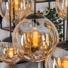 Gastor hanging light, globe light, pendant light Amber, 6-light sources