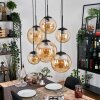 Gastor hanging light, globe light, pendant light Amber, 6-light sources