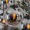 Gastor hanging light, globe light, pendant light clear, Smoke-coloured, 6-light sources