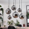 Gastor hanging light, globe light, pendant light Smoke-coloured, 6-light sources