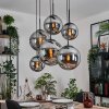 Gastor hanging light, globe light, pendant light Smoke-coloured, 6-light sources