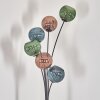 Koyoto floor lamp blue, green, coppery, 6-light sources