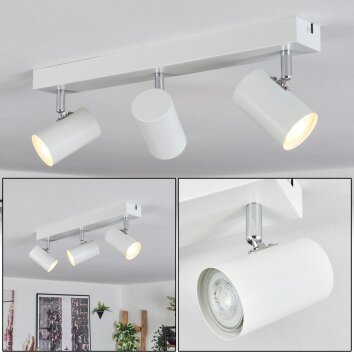 Gesteira ceiling light, ceiling spotlight white, 3-light sources