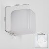 Rezar wall light LED white, 1-light source