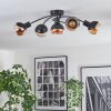 Qaran ceiling light black, 5-light sources