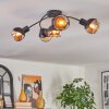 Qaran ceiling light black, 5-light sources