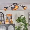 Qaran ceiling light black, 5-light sources