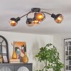 Qaran ceiling light black, 5-light sources