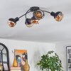 Qaran ceiling light black, 5-light sources