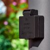 Caserta outdoor socket, pedestal light, path light anthracite, 1-light source