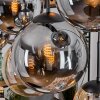 Gastor hanging light, globe light, pendant light Amber, Smoke-coloured, 8-light sources