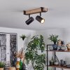 Storuma ceiling light, ceiling spotlight Ecru, black, 2-light sources