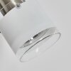 Maren wall light, wall spotlight LED chrome, matt nickel, 1-light source