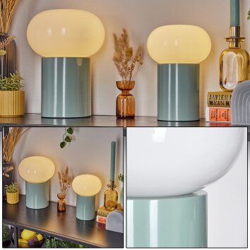 Godrie table lamp Turquoise, 1-light source