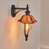 Gascon outdoor wall light, wall light copper, black, 1-light source