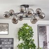 Chehalis ceiling light, globe light Smoke-coloured, 12-light sources