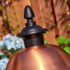 Gascon path light copper, black, 1-light source