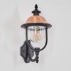 Gascon outdoor wall light, wall light copper, black, 1-light source