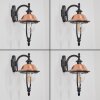 Gascon outdoor wall light, wall light copper, black, 1-light source