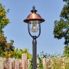 Gascon lamp post, path light copper, black, 1-light source