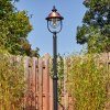 Gascon lamp post, path light copper, black, 1-light source