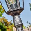 Lignac lamp post, path light black, silver, 1-light source