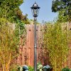 Lignac lamp post, path light black, silver, 1-light source