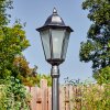 Lignac lamp post, path light black, silver, 1-light source