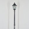 Lignac lamp post, path light black, silver, 1-light source