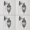 Lentua outdoor wall light, wall light black, silver, 1-light source