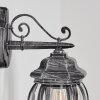 Lentua outdoor wall light, wall light black, silver, 1-light source