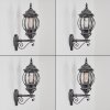 Lentua outdoor wall light, wall light black, silver, 1-light source