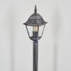 Naofe path light black, silver, 1-light source