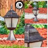 Naofe pedestal light, path light black, silver, 1-light source