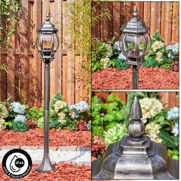 Lentua path light black, silver, 1-light source