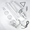 Lentua lamp post, path light white, 2-light sources