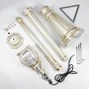 Lentua lamp post, path light gold, white, 1-light source