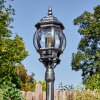 Lentua lamp post, path light black, silver, 1-light source