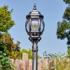 Lentua lamp post, path light black, silver, 1-light source