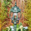 Lentua lamp post, path light green, black, 1-light source